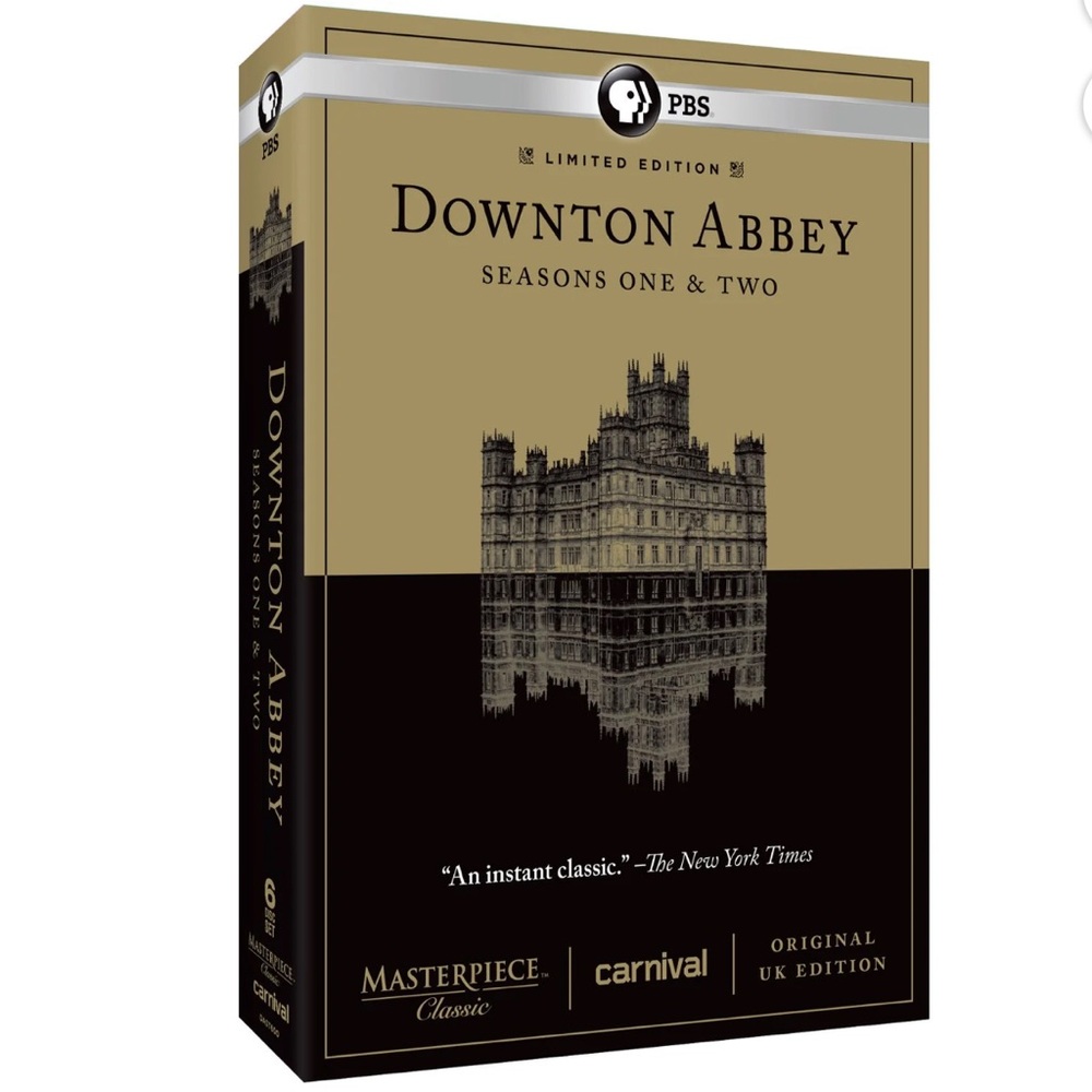 Downton Abbey Seasons 1 & 2 DVD Box Set, original UK EDITION, like new condition